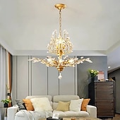 cheap Candle-Style Design-7-Light 60 cm Chandelier Metal Electroplated 110-120V 220-240V