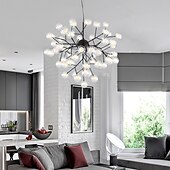 preiswerte Kronleuchter-80 cm Sputnik Design Kronleuchter Metall Mini lackierte Oberflächen moderner nordischer Stil generisch