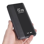 お買い得  その他のスマホケース-電話 ケース 用途 Huawei Mate 40 Pro + P10 Huawei Mate 20 pro Hwawei P40 P30 P20 Pro Lite フリップケース ウィンドウ付き 半透明 全身保護 ソリッド PUレザー