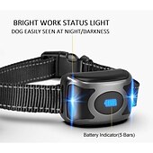 お買い得  犬用トレーニング用品-ipx7防水充電式リモートペット犬トレーニングカラーLED 3モードビープ振動ショックペット行動トレーニング2匹の犬