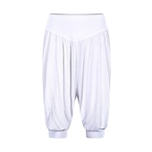 cheap Wide Leg &amp; High Waisted-Women&#039;s Harem Pants Quick Dry Lightweight High Waist Yoga Zumba Fitness Gym Workout Bloomers Capri Pants Fashion White Black Green Modal Plus Size Sports Activewear High Elasticity Loose / Royal Blue