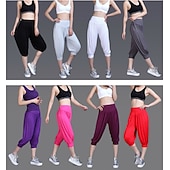 cheap Wide Leg &amp; High Waisted-Women&#039;s Harem Pants Quick Dry Lightweight High Waist Yoga Zumba Fitness Gym Workout Bloomers Capri Pants Fashion White Black Green Modal Plus Size Sports Activewear High Elasticity Loose / Royal Blue