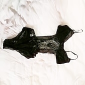 billige Sexy Undertøy-Dame Undertøy BH- og trusesett til Blonde Netting Bryllup Valentinsdag