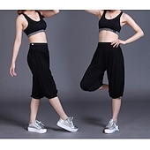 cheap Wide Leg &amp; High Waisted-Women&#039;s Harem Pants Quick Dry Lightweight High Waist Yoga Zumba Fitness Gym Workout Bloomers Capri Pants Fashion White Black Green Modal Plus Size Sports Activewear High Elasticity Loose / Royal Blue