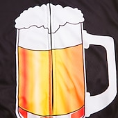 economico Maglie da uomo-Per uomo Maglia da Ciclismo A Motivi Divertente Birra dell'Oktoberfest Manica Corta Bicicletta Top con 3 tasche posteriori Mountain Bike MTB Ciclismo su strada Resistente ai Raggi UV Asciugatura