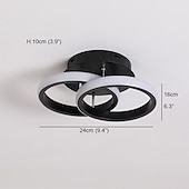 preiswerte Ring- und Runddesign-24 cm Liniendesign Einbauleuchten Metall moderner Stil lackierte Oberflächen LED moderne 220-240V