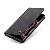 Χαμηλού Κόστους Samsung Θήκη-Θήκη τηλεφώνου για Samsung Galaxy S23 S22 S21 S20 Plus Ultra A54 S10 A53 A52 A42 A13 5G Θήκη πορτοφολιού με βάση Κρατούρα Μαγνητική Flip Αντι衝撃 σε ομοιόμορφο χρώμα PU δέρμα