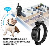 お買い得  犬用トレーニング用品-ipx7防水充電式リモートペット犬トレーニングカラーLED 3モードビープ振動ショックペット行動トレーニング2匹の犬