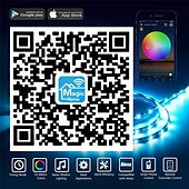 Недорогие Wi-Fi и управление музыкой-32,8-футовая 10-метровая смарт-светодиодная светодиодная лента rgb tiktok light водонепроницаемая 5050 300 светодиодов работает с alexa google с пультом дистанционного управления с 24 клавишами