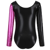 halpa Taitoluisteluharjoitusasu-Voimistelu trikoot Naisten Tyttöjen Kokopuku Voimistelupuku Spandex Erittäin elastinen Hengittävä Käsintehty sparkly Pitkähihainen Kouluts Kilpailu Tanssi Rytminen voimistelu Telinevoimistelu Sininen