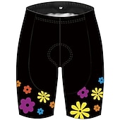 baratos Calças, Calções e Saias de Mulher-Mulheres Côr Sólida Padrão Botânico floral Shorts de ciclismo Calções de bicicleta Moto Calção Calças Ciclismo de Montanha Ciclismo de Estrada Esportes Tapete 3D Secagem Rápida Resistente Raios