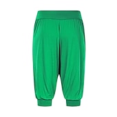 cheap Wide Leg &amp; High Waisted-Women&#039;s Harem Pants Quick Dry Lightweight High Waist Yoga Zumba Fitness Gym Workout Bloomers Capri Pants Fashion White Black Green Modal Plus Size Sports Activewear High Elasticity Loose / Royal Blue
