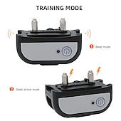 お買い得  犬用トレーニング用品-ワイヤレス電気ペットフェンスペット電気封じ込めシステム調整可能な制御範囲表示距離安全な効果的なビープ振動振動