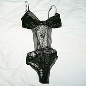 billige Sexy Undertøy-Dame Undertøy BH- og trusesett til Blonde Netting Bryllup Valentinsdag