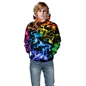 cheap Boy&#039;s 3D Vision &amp; Geometry-Boys 3D 3D Hoodie &amp; Sweatshirt Long Sleeve 3D Print Active Basic Kids