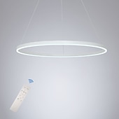 cheap Circle Design-80CM LED Pendant Light Geometrical Circle Design Nordic Modern Simple for Dinning Room Bedroom Entry Aluminum Frame Acrylic Black White Gold Coffee 40W
