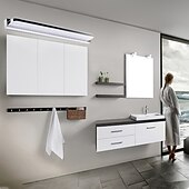 economico Luci per specchi-lampada frontale a specchio con luce di cortesia a led faro a specchio in acciaio inossidabile 28,3 pollici 16w lampada da trucco a led per bagno in acrilico semplice a prova di umidità