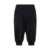 cheap Wide Leg &amp; High Waisted-Women&#039;s Harem Pants Quick Dry Lightweight High Waist Yoga Zumba Fitness Gym Workout Bloomers Capri Pants Fashion White Black Green Modal Plus Size Sports Activewear High Elasticity Loose / Royal Blue