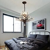 cheap Candle-Style Design-7-Light 60 cm Chandelier Metal Electroplated 110-120V 220-240V