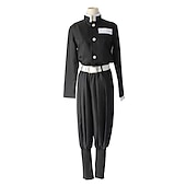 cheap Anime Costumes-Demon Slayer: Kimetsu no Yaiba Tomioka Giyuu Anime Cosplay Costume Outfits Cosplay Suits Accessories Cosplay Accessories Top Pants Cloak For Men&#039;s Women&#039;s Boys Adults