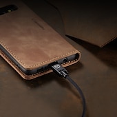 Χαμηλού Κόστους Samsung Θήκη-Θήκη τηλεφώνου για Samsung Galaxy S23 S22 S21 S20 Plus Ultra A54 S10 A53 A52 A42 A13 5G Θήκη πορτοφολιού με βάση Κρατούρα Μαγνητική Flip Αντι衝撃 σε ομοιόμορφο χρώμα PU δέρμα