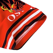 baratos Camisolas masculinas-Homens Camisa para Ciclismo Padrão Águia Rússia Manga Curta Moto Camisa / Roupas Para Esporte Blusas com 3 bolsos traseiros Ciclismo de Montanha Ciclismo de Estrada Resistente a UV Secagem Rápida