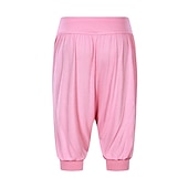 cheap Wide Leg &amp; High Waisted-Women&#039;s Harem Pants Quick Dry Lightweight High Waist Yoga Zumba Fitness Gym Workout Bloomers Capri Pants Fashion White Black Green Modal Plus Size Sports Activewear High Elasticity Loose / Royal Blue