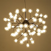 preiswerte Kronleuchter-80 cm Sputnik Design Kronleuchter Metall Mini lackierte Oberflächen moderner nordischer Stil generisch