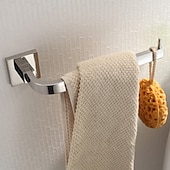 economico Portasciugamani-portasciugamani a specchio argento lucido antiruggine accessori da bagno in acciaio inossidabile sus304 portasciugamani di alta qualità