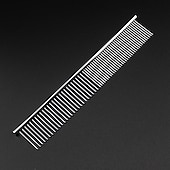 abordables Toilettage pour chiens-peigne pour animaux de compagnie en acier inoxydable animaux de compagnie chien chat toilettage double rangée dents peignes épilation à poils brosse peigne râteau