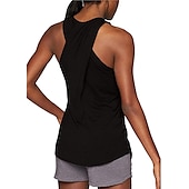 cheap Yoga Tops-Women&#039;s Yoga Top Breathable, Quick Dry, Moisture Wicking Cross Back Sleeveless Sports Fashion Tee Tshirt, Tank Top For Fitness, Gym Workout, Running Activewear Black / Pink / Red