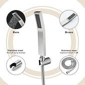 Недорогие Hand Shower-Contemporary Hand Shower Chrome / Brushed / Ti-PVD Feature - Shower, Shower Head / Stainless Steel / Brass / Yes