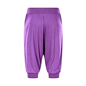 cheap Wide Leg &amp; High Waisted-Women&#039;s Harem Pants Quick Dry Lightweight High Waist Yoga Zumba Fitness Gym Workout Bloomers Capri Pants Fashion White Black Green Modal Plus Size Sports Activewear High Elasticity Loose / Royal Blue
