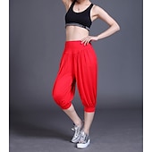 cheap Wide Leg &amp; High Waisted-Women&#039;s Harem Pants Quick Dry Lightweight High Waist Yoga Zumba Fitness Gym Workout Bloomers Capri Pants Fashion White Black Green Modal Plus Size Sports Activewear High Elasticity Loose / Royal Blue