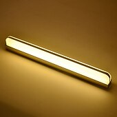 economico Luci per specchi-lampada frontale a specchio con luce di cortesia a led faro a specchio in acciaio inossidabile 28,3 pollici 16w lampada da trucco a led per bagno in acrilico semplice a prova di umidità