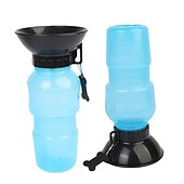 cheap Dog Bowls &amp; Feeders-500ml Dog Water Bottle Pet Puppy Cat Sport Portable Travel Outdoor Dogs Water Bowl Drinker Drinking Water Mug Cup Dispenser