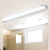 economico Luci per specchi-lampada frontale a specchio con luce di cortesia a led faro a specchio in acciaio inossidabile 28,3 pollici 16w lampada da trucco a led per bagno in acrilico semplice a prova di umidità