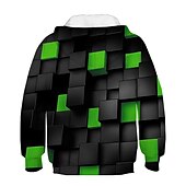 cheap Boy&#039;s 3D Vision &amp; Geometry-New Year Boys 3D Optical Illusion Hoodie Long Sleeve 3D Print Spring Fall Winter Active Polyester Kids 3-12 Years School Outdoor Daily