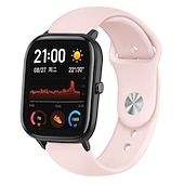 abordables Otras correas de reloj-Ver Banda para Amazfit GTS 4,4mini, 3,2,2mini, 2e, GTR 42mm, Bip U Pro, U, 3 Pro, 3, S lite, S, lite Silicona suave Reemplazo Correa Correa Deportiva Pulsera