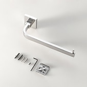 economico Portasciugamani-portasciugamani a specchio argento lucido antiruggine accessori da bagno in acciaio inossidabile sus304 portasciugamani di alta qualità