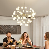 preiswerte Kronleuchter-80 cm Sputnik Design Kronleuchter Metall Mini lackierte Oberflächen moderner nordischer Stil generisch
