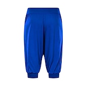 cheap Wide Leg &amp; High Waisted-Women&#039;s Harem Pants Quick Dry Lightweight High Waist Yoga Zumba Fitness Gym Workout Bloomers Capri Pants Fashion White Black Green Modal Plus Size Sports Activewear High Elasticity Loose / Royal Blue