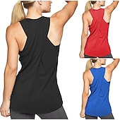 cheap Yoga Tops-Women&#039;s Yoga Top Breathable, Quick Dry, Moisture Wicking Cross Back Sleeveless Sports Fashion Tee Tshirt, Tank Top For Fitness, Gym Workout, Running Activewear Black / Pink / Red