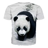 cheap Boy&#039;s 3D Animals-Children&#039;s Day Boys 3D Animal Color Block Cat T shirt Tee Short Sleeve 3D Print Summer Active Cute Basic Polyester Spandex Kids Toddler