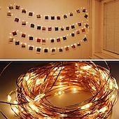 halpa Paristokäyttöinen-valokuvaleikevalo 50 värikäs led -yövalo koristelu asuntolan juhliin valoisa sali makuuhuoneen ilmapiiri kevyt juhla häät koristelu valokokoonpano 50 leikettä 1 sarja