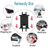 abordables Soporte para móvil-soporte para teléfono de bicicleta de silicona para 4 - 6 pulgadas soporte para teléfono inteligente motocicleta bicicleta manillar clip soporte gps soporte de montaje4.7