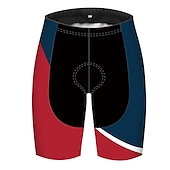 preiswerte Fahrradhosen Herren-Herren Rennradhosen Radunterhose Radhose Radlerhose Fahrradhose Fahrradshorts Fahhrad Kurze Hose Hosen MTB Mountain Rennrad Sport Graphic 3D-Pad Atmungsaktiv Schnelltrocknend UV-resistant Rot blau