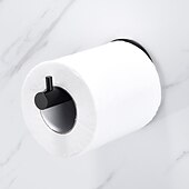 ieftine Suporturi Hârtie Igienică-suport de hârtie igienică rotund, design nou, autoadeziv, din oțel inoxidabil, rulou de baie, raft de hârtie montat pe perete 1buc