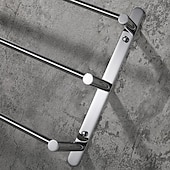 economico Portasciugamani-portasciugamani multistrato portasciugamani portasciugamani, mensola portasciugamani a 3 livelli in acciaio inossidabile per bagno portasciugamani da 30 cm ~ 70 cm (nero/cromo/oro spazzolato/nichel spazzolato)