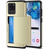 cheap Samsung Cases-Phone Case For Samsung Galaxy S24 S23 S21 S20 Plus Ultra Note 20 10 S25 Ultra Back Cover Bumper Frame Four Corners Drop Resistance With Card Holder Armor TPU